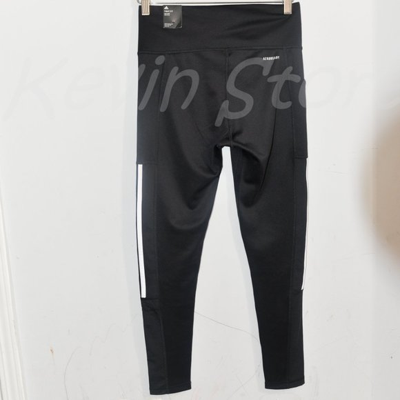 NWT BLACk adidas‎ Ladies' 3-Stripe Tight with Mesh - Picture 8 of 10